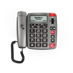 Amplicomms PowerTel 196 - téléphone fixe seniors - larges touches - Bazile Telecom