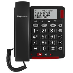 Amplicomms BigTel 48 - téléphone fixe seniors malvoyants et malentendants - Bazile Telecom